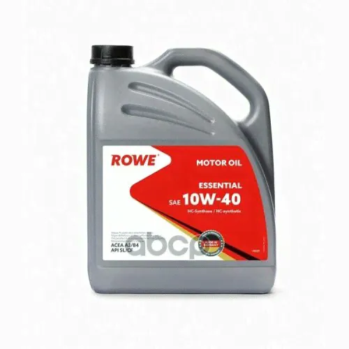 ROWE Масло Rowe Essential Sae 10w-40 5л. Acea A3/B4, Api Sl/Cf