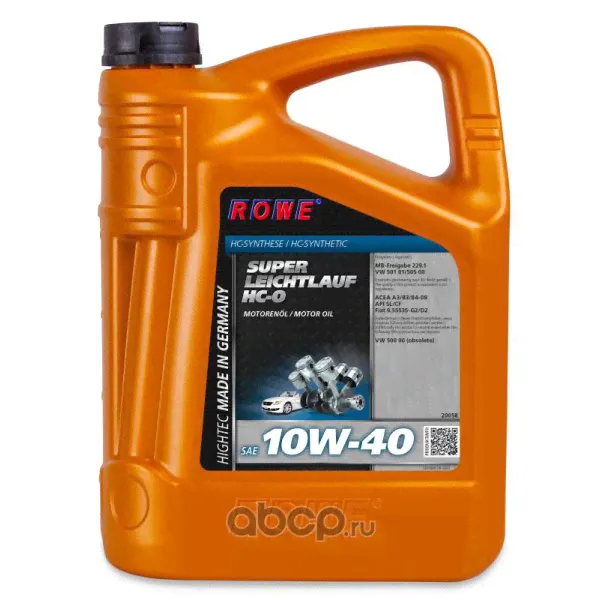 Масло Rowe 5W30 SN/CF DLS, 4л син.